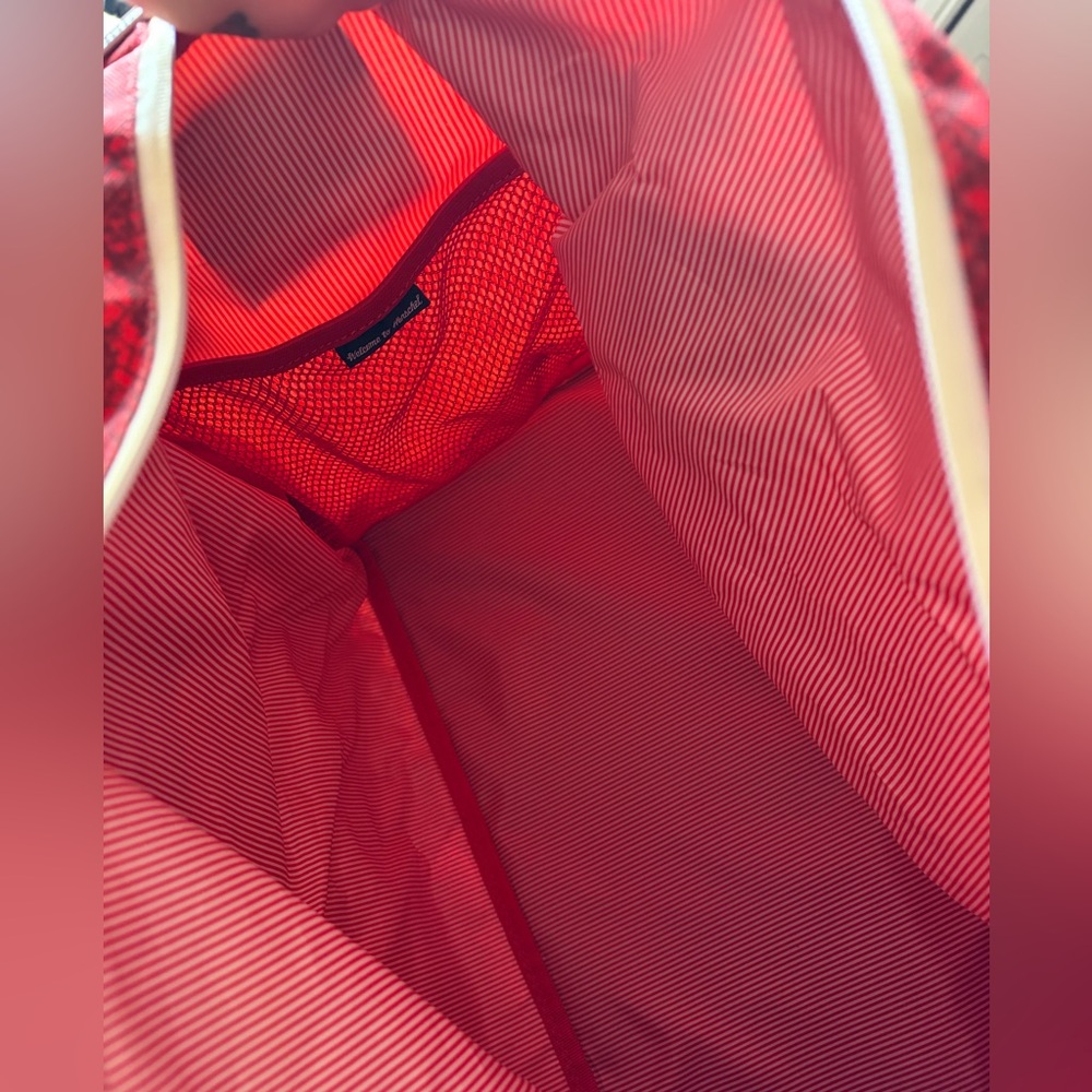 Herschel Red Snakeprint Duffle Bag - Picture 11 of 11